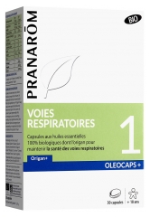 Pranarôm Oléocaps+ Organic 1 Respiratory Tracts 30 Capsules Pranarôm Oléocaps+ Organic 1 Respiratory Tracts 30 Capsules