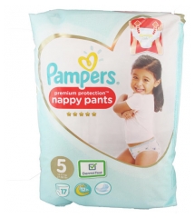 Pampers Premium Schutz Windelhose 17 Windeln Größe 5 (12-17 kg) Pampers Premium Schutz Windelhose 17 Windeln Größe 5 (12-17 kg)