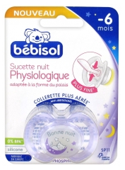 Bébisol Sucette Nuit Physiologique Silicone -6 Mois SP11 Bébisol Sucette Nuit Physiologique Silicone -6 Mois SP11