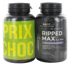 Eafit Construcción Muscular Ripped Max CLA 3000 Juego de 2 x 60 Cápsulas Eafit Construcción Muscular Ripped Max CLA 3000 Juego de 2 x 60 Cápsulas