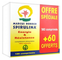 Marcus Rohrer Spirulina 180 Comprimés + 60 Comprimés Offerts Marcus Rohrer Spirulina 180 Comprimés + 60 Comprimés Offerts