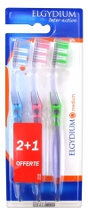 Elgydium Inter-Active Medium Toothbrush 2 Toothbrushes + 1 Free Elgydium Inter-Active Medium Toothbrush 2 Toothbrushes + 1 Free