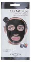 L'Action Paris Black Peel Off Mask 3 Sachets L'Action Paris Black Peel Off Mask 3 Sachets