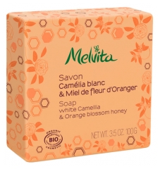 Melvita Soap White Camellia & Orange Blossom Honey 100g Melvita Soap White Camellia & Orange Blossom Honey 100g