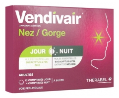 Therabel Vendivair Nez/Gorge Jour et Nuit 16 Comprimés Therabel Vendivair Nez/Gorge Jour et Nuit 16 Comprimés