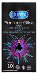 Durex Perfect Gliss Extra Lubrication 10 Préservatifs 