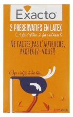 Biosynex Exacto Préservatifs en Latex Etui de 2 Biosynex Exacto Préservatifs en Latex Etui de 2