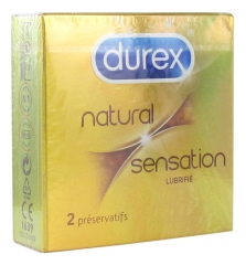 Durex Natural Sensation Lubrifié 2 Préservatifs Durex Natural Sensation Lubrifié 2 Préservatifs
