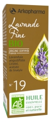 Arkopharma Organic Essential Oil Fine Lavender (Lavandula Angustifolia) n°19 10ml Arkopharma Organic Essential Oil Fine Lavender (Lavandula Angustifolia) n°19 10ml