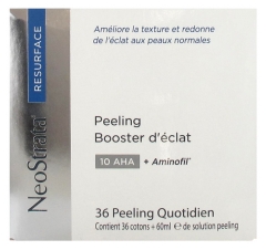 NeoStrata Resurface Peeling Booster d'Eclat 10 AHA & Aminofil 36 Cotons + Solution Peeling 60 ml NeoStrata Resurface Peeling Booster d'Eclat 10 AHA & Aminofil 36 Cotons + Solution Peeling 60 ml