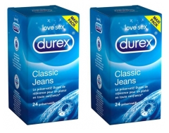 Durex Classic Jeans Lot de 2 x 24 Préservatifs Durex Classic Jeans Lot de 2 x 24 Préservatifs
