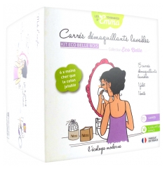 Les Tendances D'Emma Collection Eco Belle Wooden Kit Washable Squares to Remove Make-Up Biface Eucalyptus Les Tendances D'Emma Collection Eco Belle Wooden Kit Washable Squares to Remove Make-Up Biface Eucalyptus