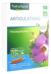 Naturland Articulations Bio 20 Ampoules Buvables de 10 ml Naturland Articulations Bio 20 Ampoules Buvables de 10 ml