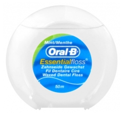 Oral-B Essential Floss Fil Dentaire Ciré Goût Menthe Oral-B Essential Floss Fil Dentaire Ciré Goût Menthe