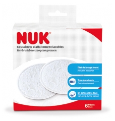NUK Waschbare Pflegekissen 6 Kissen NUK Waschbare Pflegekissen 6 Kissen