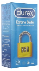 Durex Extra Safe 10 Préservatifs Extra-Lubrifiés Durex Extra Safe 10 Préservatifs Extra-Lubrifiés