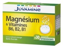 Juvamine Magnésium &amp; Vitamines B6 B2 B1 30 Comprimés Effervescents