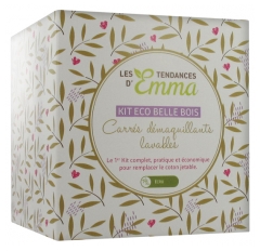 Les Tendances d'Emma Collection Eco Belle Kit Bois Carrés Démaquillants Lavables Ecru Les Tendances d'Emma Collection Eco Belle Kit Bois Carrés Démaquillants Lavables Ecru