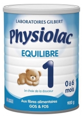 Physiolac Equilibre 1 0 à 6 Mois 900 g Physiolac Equilibre 1 0 à 6 Mois 900 g