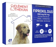 Clément Thékan Fiprokil Duo 268 Mg/80 mg Hund 4 Pipetten Clément Thékan Fiprokil Duo 268 Mg/80 mg Hund 4 Pipetten