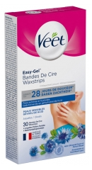 Veet Easy-Gel Bandes de Cire Pour Aisselles Peaux Sensibles 30 Bandes Veet Easy-Gel Bandes de Cire Pour Aisselles Peaux Sensibles 30 Bandes
