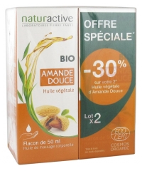 Naturactive Huile Végétale Amande Douce Bio Lot de 2 x 50 ml Naturactive Huile Végétale Amande Douce Bio Lot de 2 x 50 ml