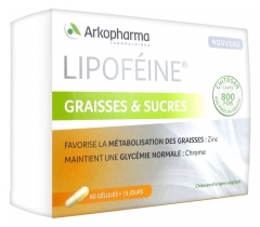 Arkopharma Lipoféine Graisses et Sucres 60 Gélules Arkopharma Lipoféine Graisses et Sucres 60 Gélules