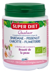 Super Diet Quatuor Bardane Beauté de la Peau Bio 150 Gélules Super Diet Quatuor Bardane Beauté de la Peau Bio 150 Gélules