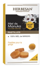 Herbesan Manuka Honey Lozenges 100% Honey IAA 10+ 8 Lozenges Herbesan Manuka Honey Lozenges 100% Honey IAA 10+ 8 Lozenges
