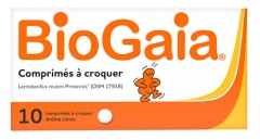 BioGaia Lactobacillus Reuteri ProTectis Citron 10 Comprimés BioGaia Lactobacillus Reuteri ProTectis Citron 10 Comprimés