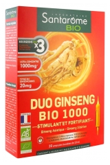 Santarome Bio Organic Ginseng 1000 20 Phials Santarome Bio Organic Ginseng 1000 20 Phials