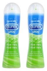 Durex Play Soin Lubrifiant à l'Aloe Vera Lot de 2 x 50 ml Durex Play Soin Lubrifiant à l'Aloe Vera Lot de 2 x 50 ml