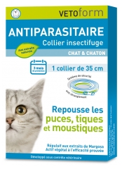 Vetoform Antiparasite Insect Repellent Collar Cat and Kitten Vetoform Antiparasite Insect Repellent Collar Cat and Kitten