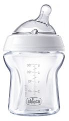 Chicco Natural Feeling Biberon Verre Débit Lent 150 ml 0 Mois et + Chicco Natural Feeling Biberon Verre Débit Lent 150 ml 0 Mois et +