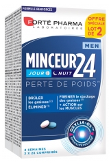 Forté Pharma Minceur 24 Men Jour et Nuit Lot de 2 x 28 Comprimés Forté Pharma Minceur 24 Men Jour et Nuit Lot de 2 x 28 Comprimés