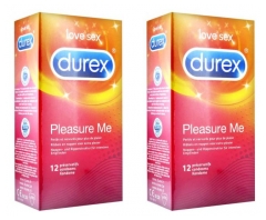 Durex Pleasure Me Lot de 2 x 12 Préservatifs Durex Pleasure Me Lot de 2 x 12 Préservatifs