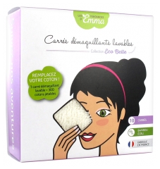Les Tendances D'Emma Eco Belle Kollektion Waschbarer Make-up-Entferner Quadrat 10 Quadrate Ecru Les Tendances D'Emma Eco Belle Kollektion Waschbarer Make-up-Entferner Quadrat 10 Quadrate Ecru
