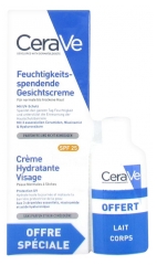 CeraVe Crème Hydratante Visage SPF 25 52 ml + Lait Corps 20 ml Offert CeraVe Crème Hydratante Visage SPF 25 52 ml + Lait Corps 20 ml Offert
