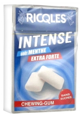 Ricqlès Intense Chewing-Gum Sans Sucres Goût Menthe Extra Forte 28,6 g Ricqlès Intense Chewing-Gum Sans Sucres Goût Menthe Extra Forte 28,6 g