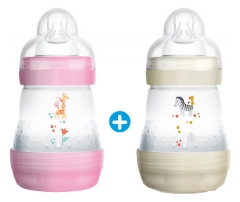 MAM 2 Biberons Anti-Colique 160 ml 0 Mois + Débit 1 MAM 2 Biberons Anti-Colique 160 ml 0 Mois + Débit 1