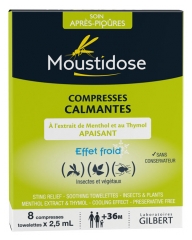Moustidose Compresses Calmantes 8 Compresses de 2,5 ml Moustidose Compresses Calmantes 8 Compresses de 2,5 ml