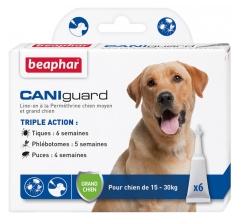 Beaphar Caniguard Line-On Medium Dog and Large Dog 6 Pipettes of 4ml Beaphar Caniguard Line-On Medium Dog and Large Dog 6 Pipettes of 4ml