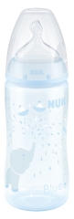 NUK First Choice + Rose & Blue Silicone Botella 300 ml 0-6 Meses NUK First Choice + Rose & Blue Silicone Botella 300 ml 0-6 Meses