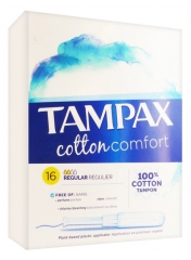 Tampax Cotton Comfort Régulier 16 Tampons Tampax Cotton Comfort Régulier 16 Tampons