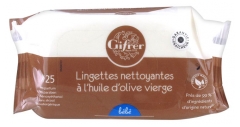 Gifrer Lingettes Nettoyantes à l'Huile d'Olive Vierge 25 Lingettes Gifrer Lingettes Nettoyantes à l'Huile d'Olive Vierge 25 Lingettes