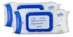 Mustela Dermo-Soothing Wipes Delicately Fragranced 2 x 70 Wipes