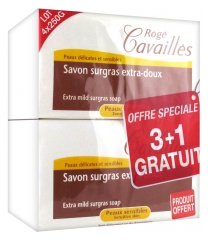 Rogé Cavaillès Savon Surgras Extra-Doux Lot de 3 x 250 g + 1 Gratuit Rogé Cavaillès Savon Surgras Extra-Doux Lot de 3 x 250 g + 1 Gratuit