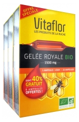 Vitaflor Organic Royal Jelly 1500mg 3 x 20 Phials
