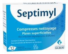 Gilbert Septimyl Compresses Nettoyage 12 Compresses Gilbert Septimyl Compresses Nettoyage 12 Compresses