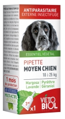 Vétobiol Pipette Moyen Chien 10 à 25 kg 1 Pipette Vétobiol Pipette Moyen Chien 10 à 25 kg 1 Pipette